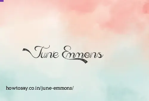 June Emmons