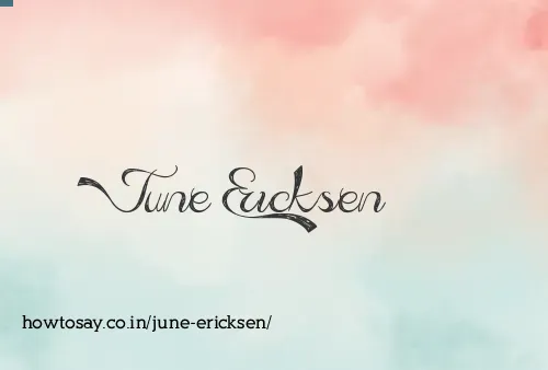 June Ericksen