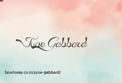 June Gabbard