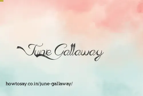 June Gallaway