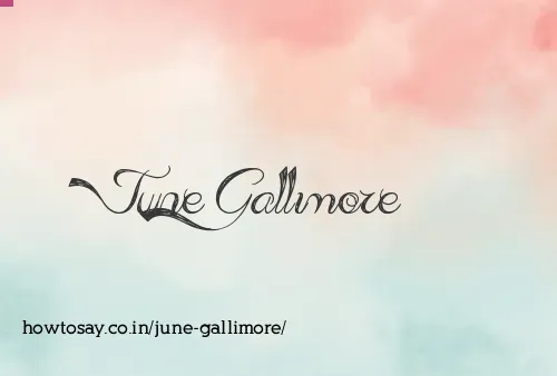 June Gallimore