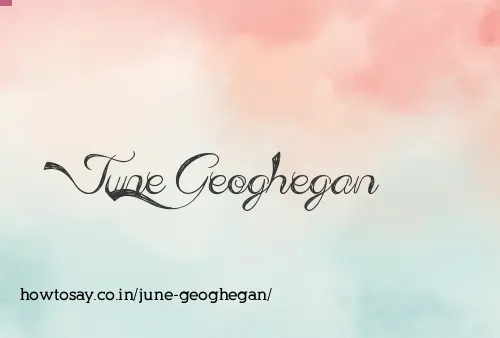 June Geoghegan