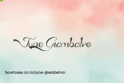 June Giambalvo