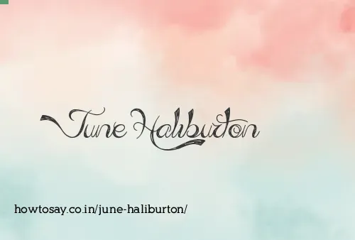June Haliburton