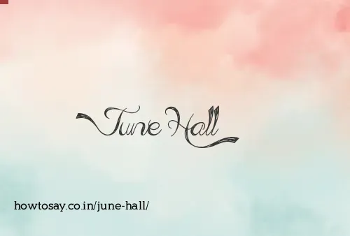 June Hall