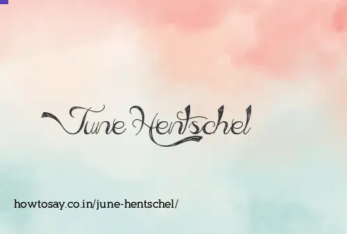 June Hentschel