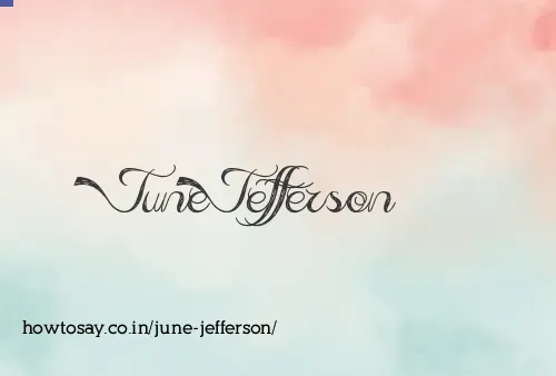 June Jefferson