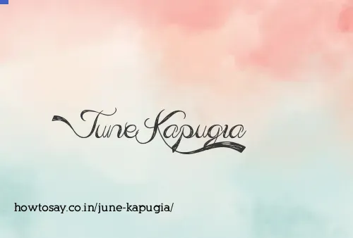 June Kapugia