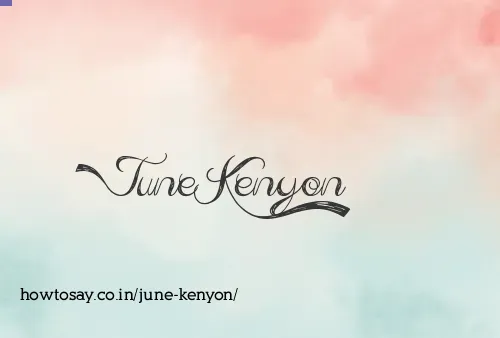 June Kenyon
