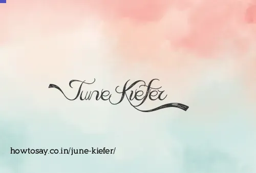 June Kiefer