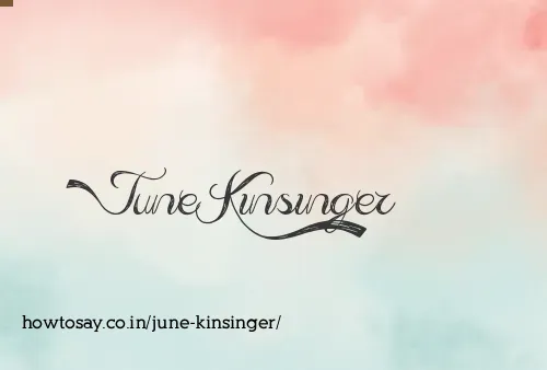 June Kinsinger