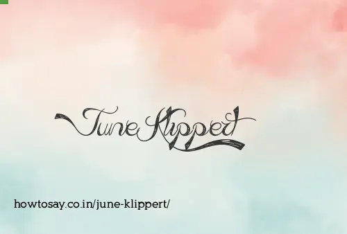 June Klippert