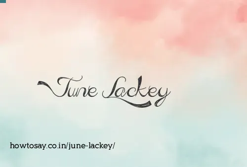 June Lackey