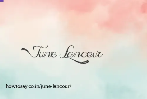 June Lancour