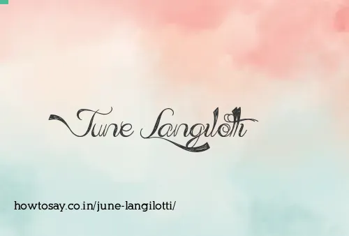 June Langilotti