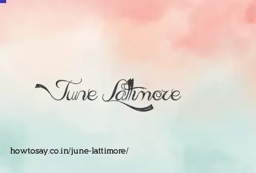 June Lattimore