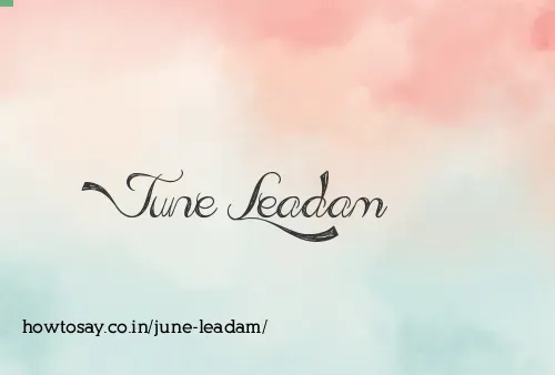 June Leadam
