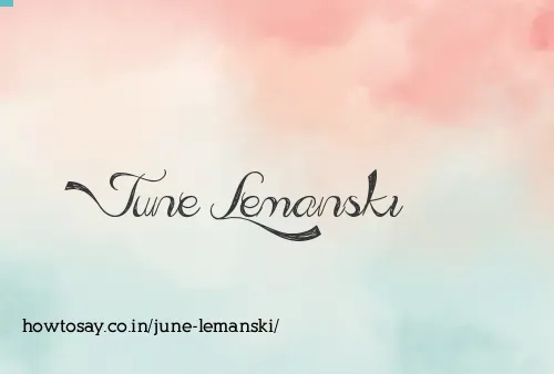 June Lemanski