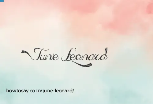 June Leonard