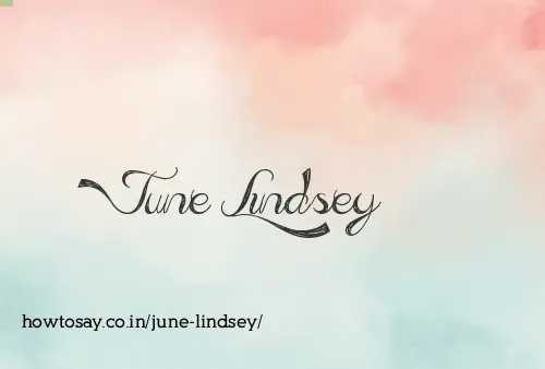 June Lindsey