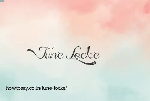 June Locke