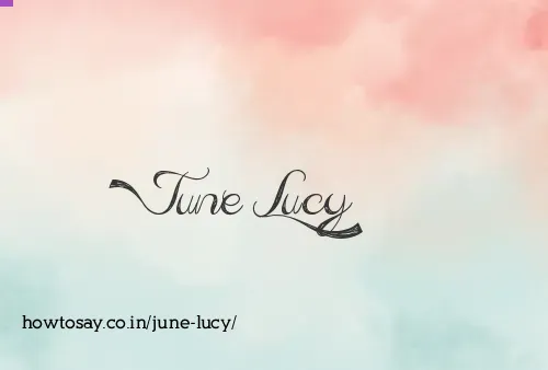 June Lucy