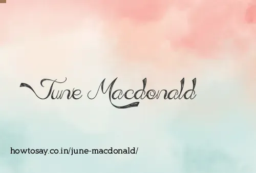 June Macdonald