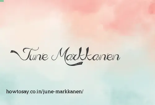 June Markkanen
