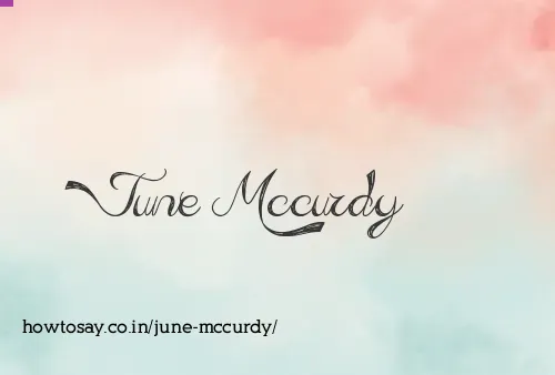 June Mccurdy