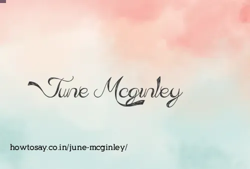 June Mcginley
