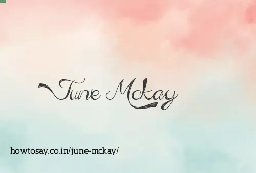 June Mckay