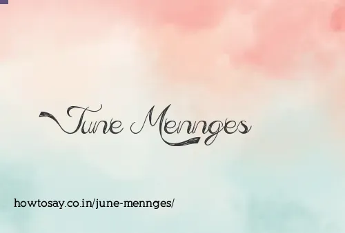 June Mennges