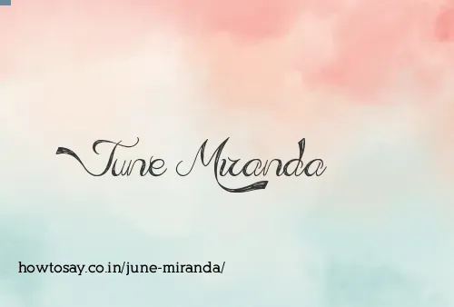 June Miranda