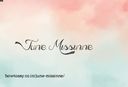 June Missinne
