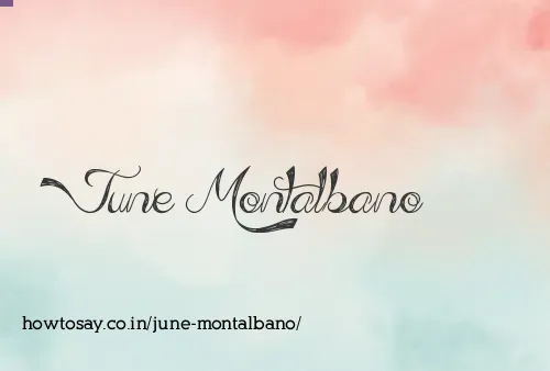 June Montalbano
