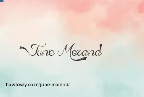 June Morand