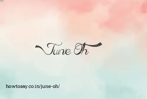 June Oh