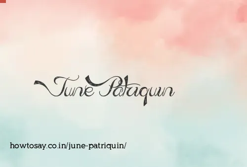 June Patriquin