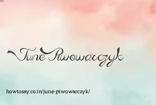 June Piwowarczyk