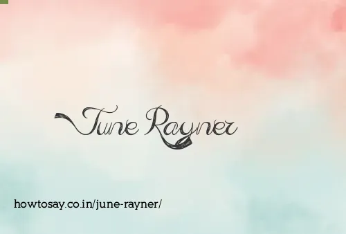 June Rayner