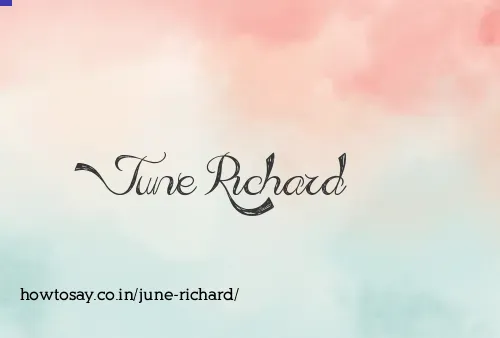 June Richard