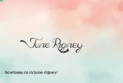 June Rigney