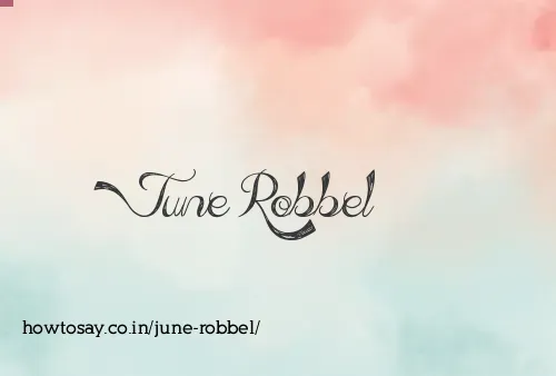 June Robbel