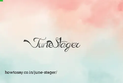 June Stager