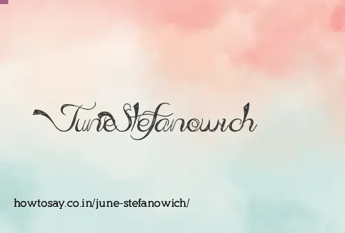 June Stefanowich