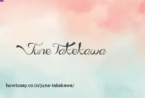 June Takekawa