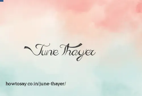 June Thayer