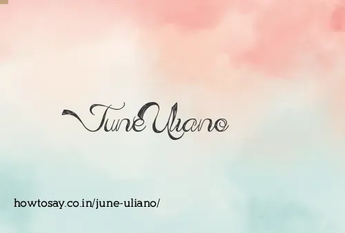 June Uliano