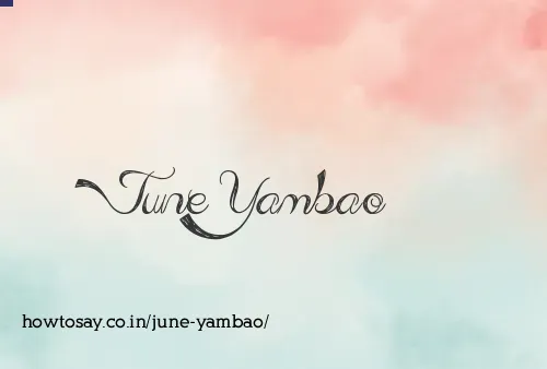 June Yambao