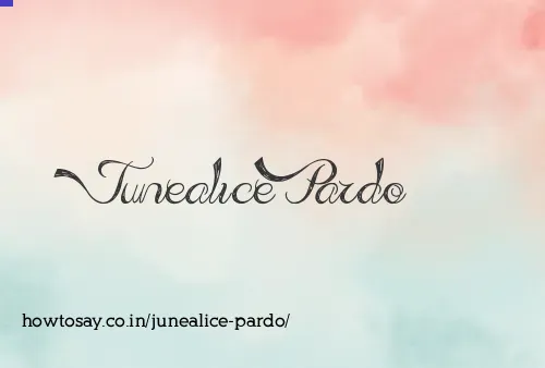 Junealice Pardo